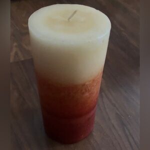 Cream Plush Toy with Red Candle